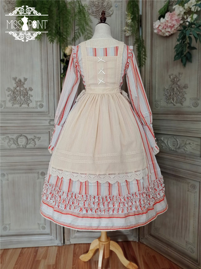 Miss Point ~ Alisa~ Lolita Beige Apron -Pre-order