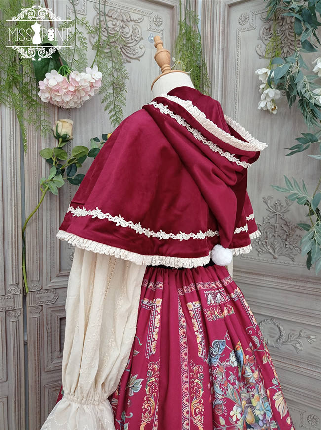 Miss Point ~The Song of Harvest Velvet Lolita Cape 36cm