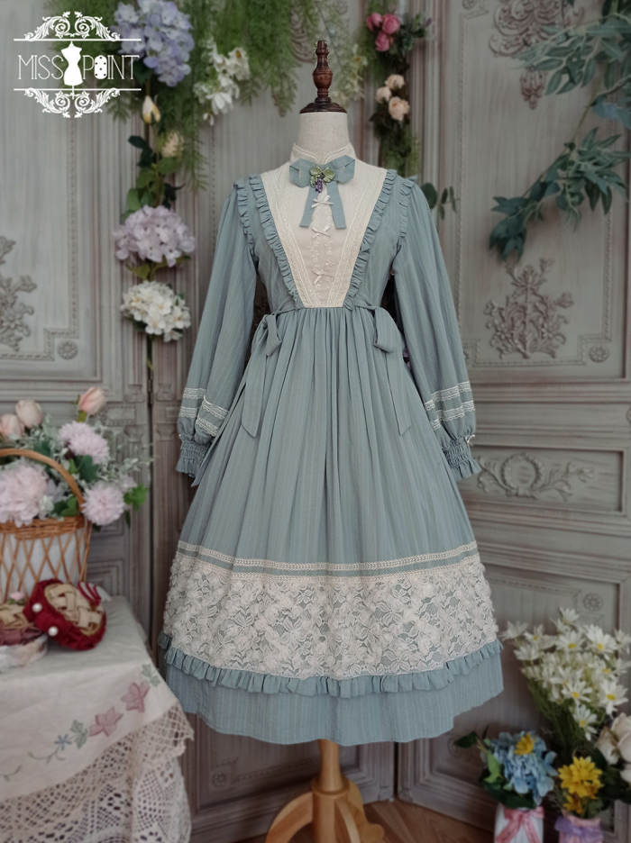 Miss Point ~Margaret Daily Wear Cotton Lolita OP -Pre-order