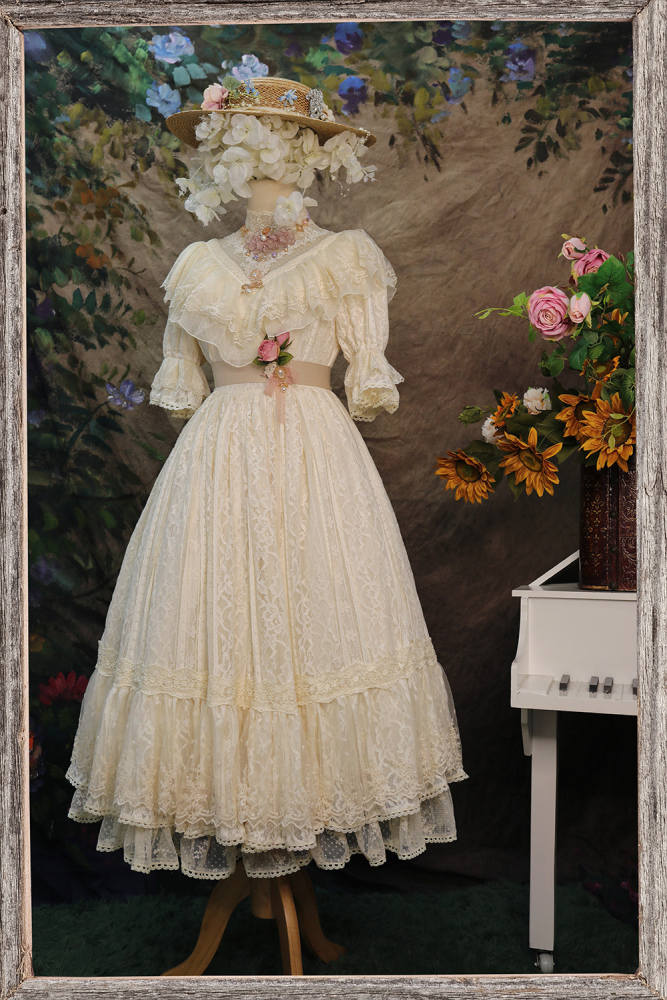 Miss Point ~The Beauty of Spring Retro Edward Lolita OP