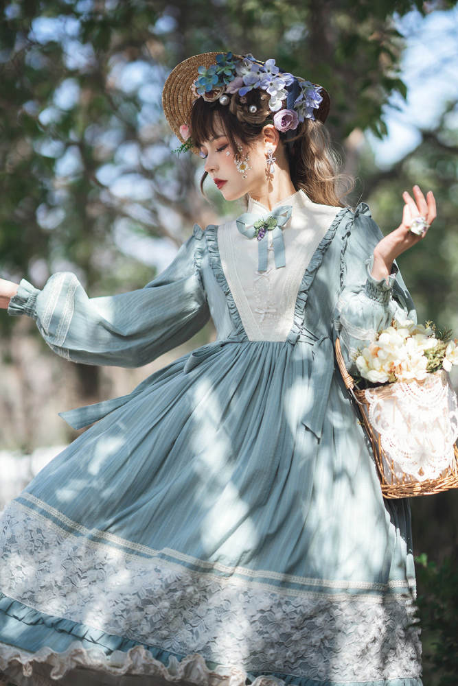 Miss Point ~Margaret Daily Wear Cotton Lolita OP -Pre-order