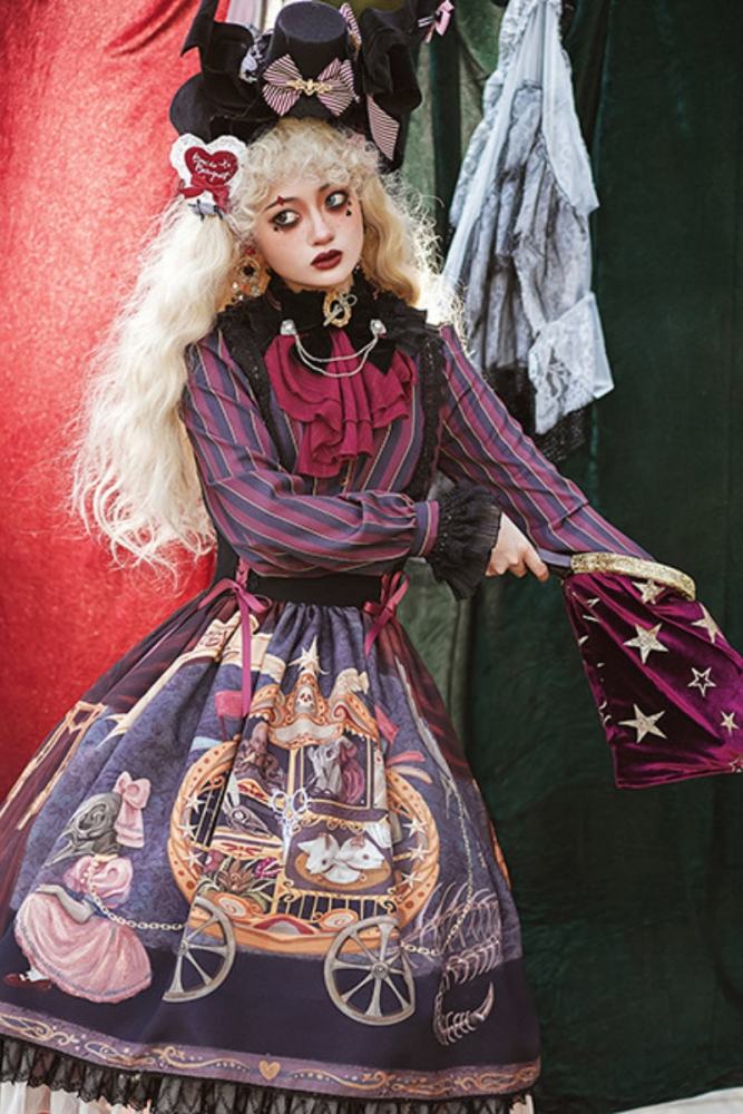 Miss Point ~Freak House Circus Stripe Lolita Blouse