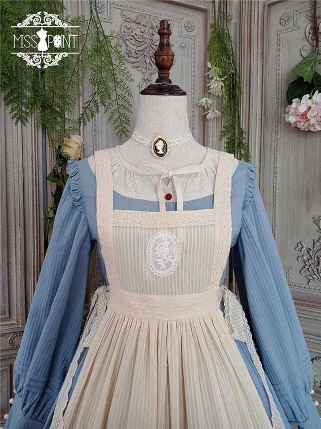 Miss Point ~ Alisa~ Lolita Beige Apron -Pre-order