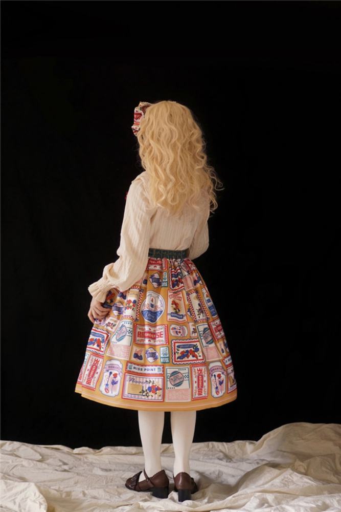 Miss Point ~Roseberry Printed Lolita Skirt