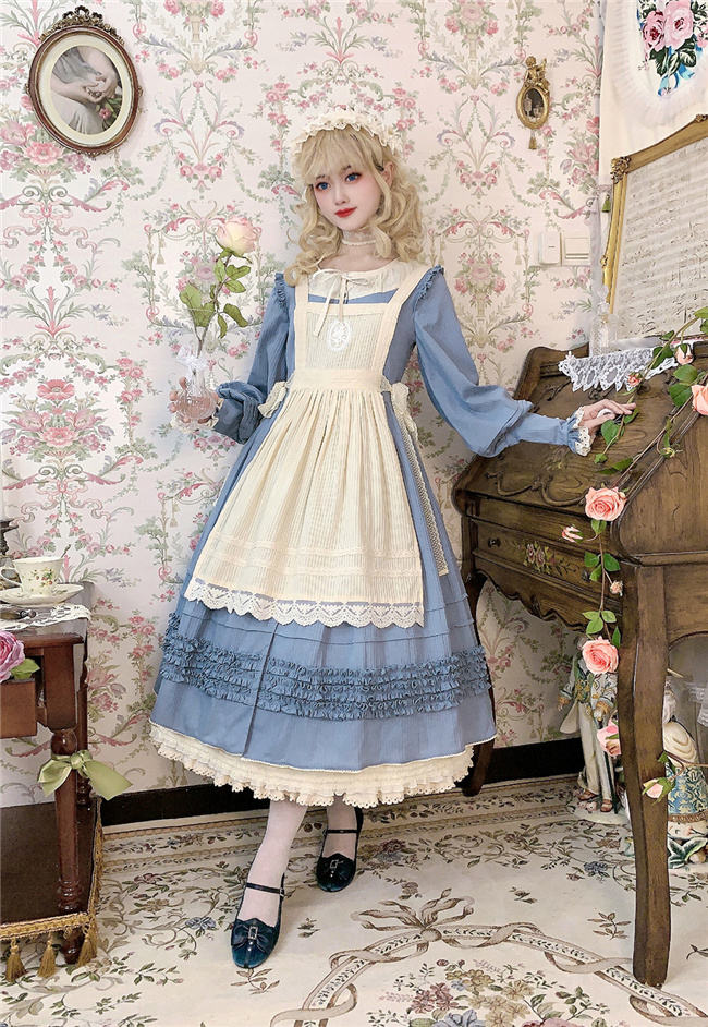 Miss Point ~ Alisa~ Lolita OP Pure Color Maid Version -Pre-order