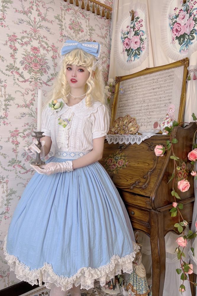 Miss Point ~Tulipa 2.0 Vintage Lolita Skirt -Pre-order