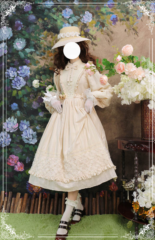 Miss Point ~Margaret Daily Wear Cotton Lolita OP -Pre-order