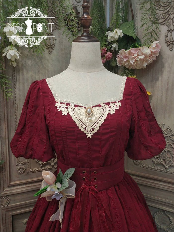 Miss Point ~Tulipa Vintage Lolita OP Short/Long Version -Pre-order