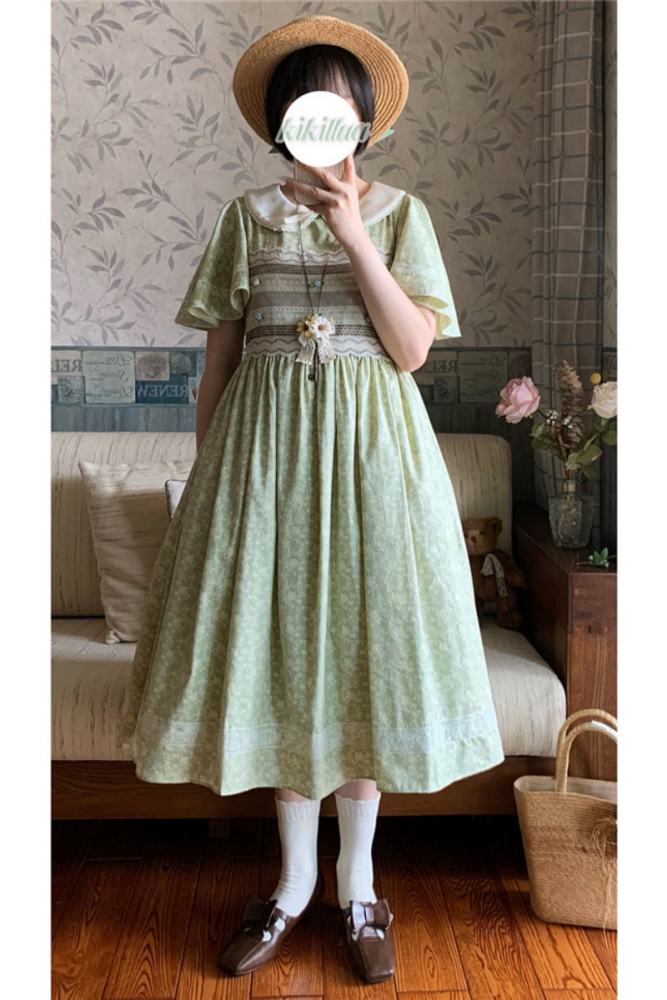 Miss Point ~Happy Summer Dress Daily Wear  Lolita OP Long Version -Pre-order