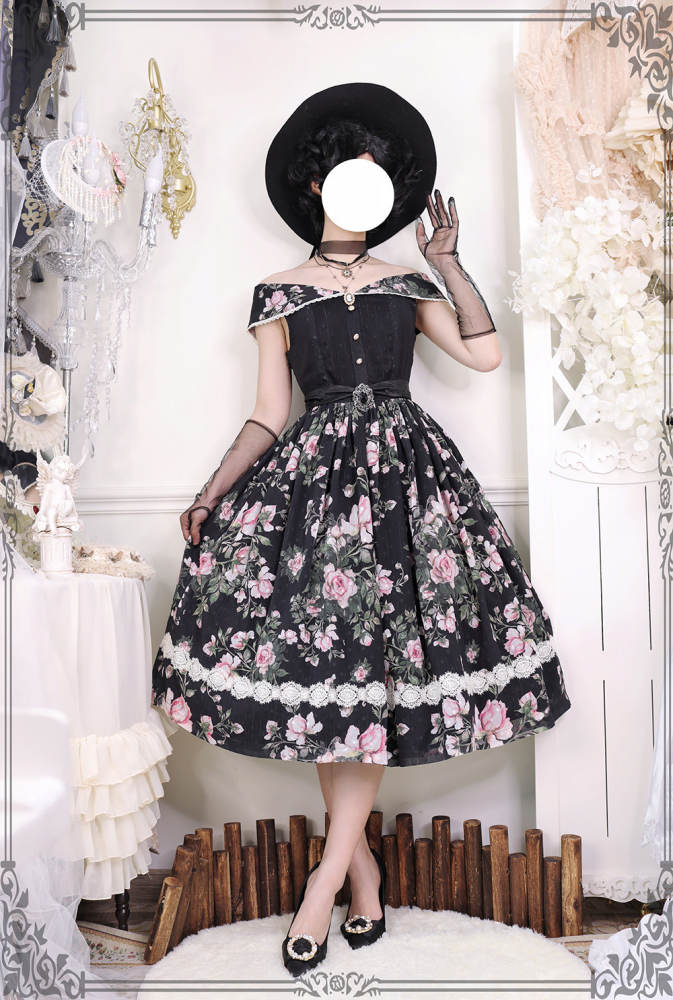 Miss Point ~French Rose Classic Lolita JSK -Pre-order