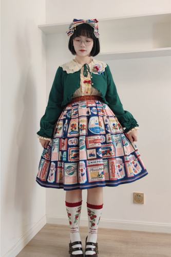 Miss Point ~Roseberry Printed Lolita Skirt