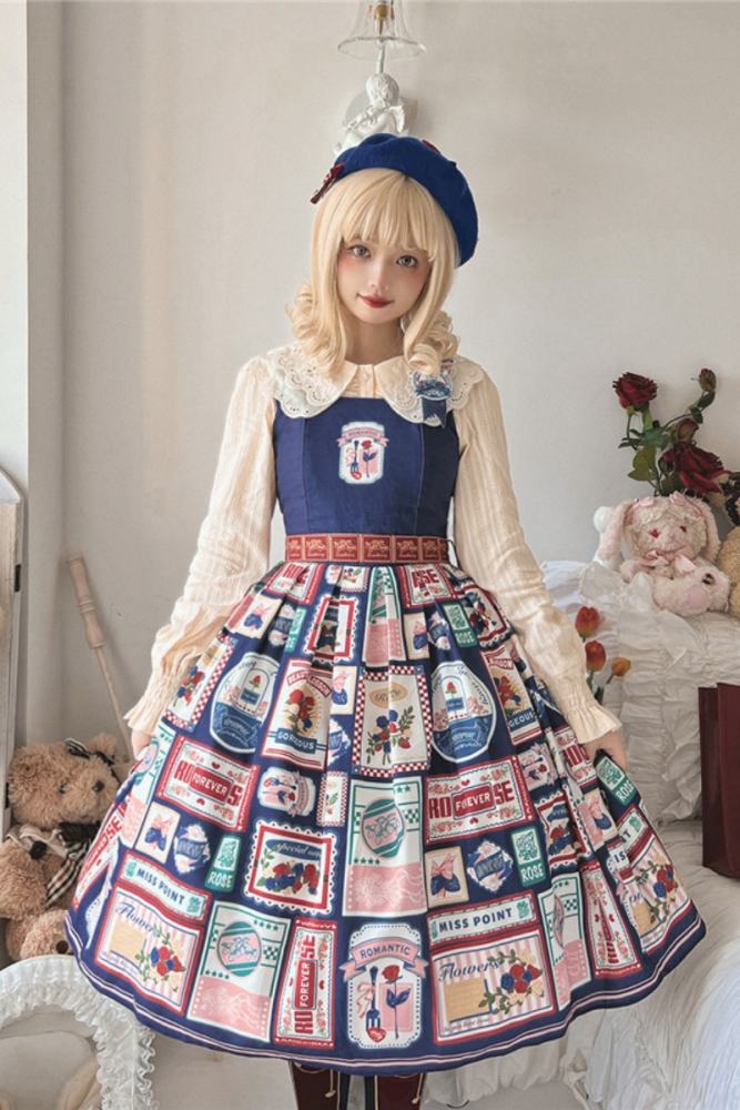 Miss Point ~Roseberry Printed Lolita JSK