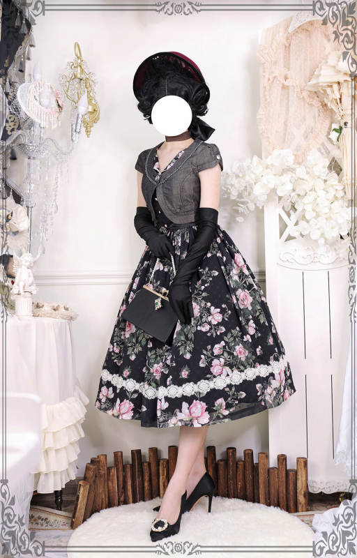 Miss Point ~French Rose Classic Lolita JSK -Pre-order
