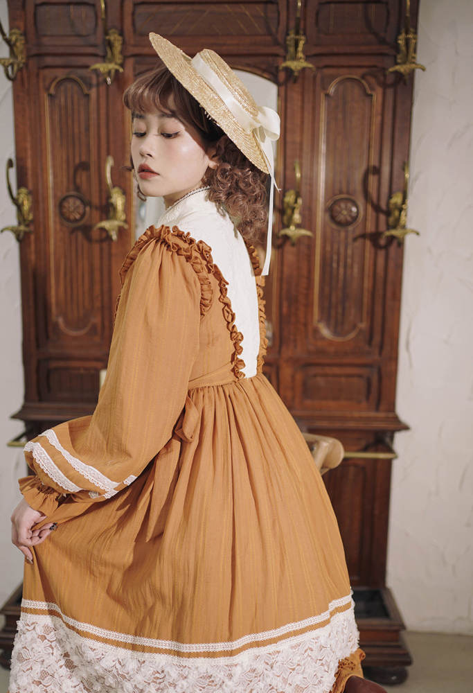 Miss Point ~Margaret Daily Wear Cotton Lolita OP -Pre-order