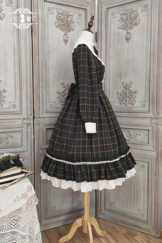 Miss Point Rose Humanoid 3.0 Gingham Vintage Lolita OP -Pre-order