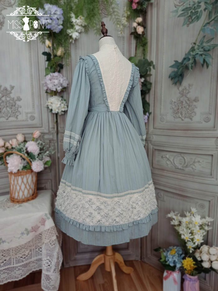 Miss Point ~Margaret Daily Wear Cotton Lolita OP -Pre-order