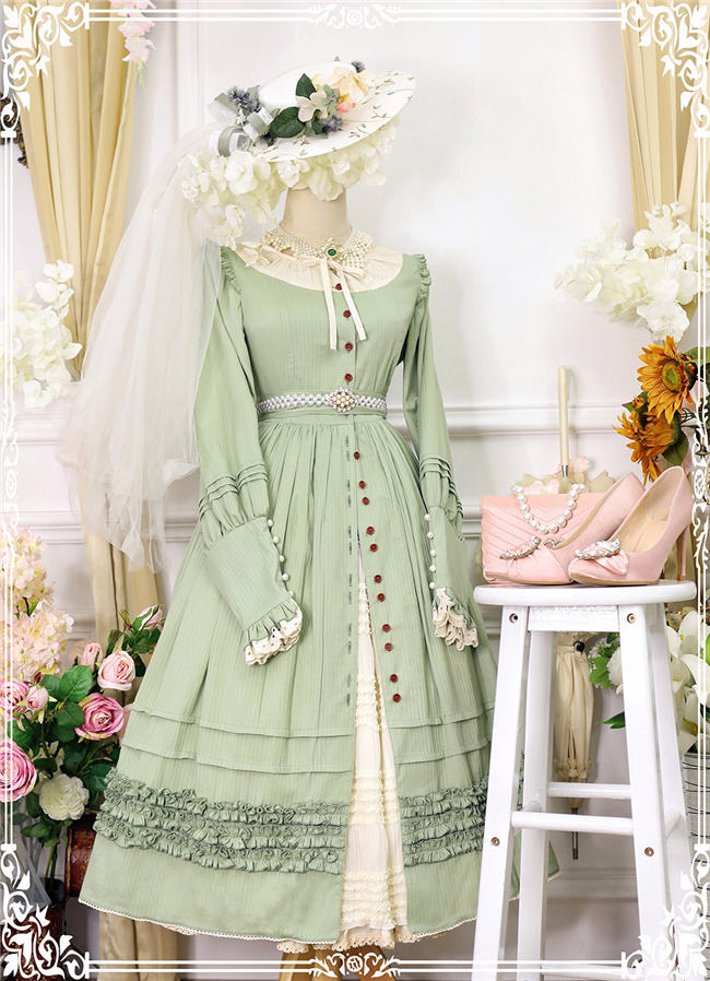 Miss Point ~ Alisa~ Lolita OP Pure Color Maid Version -Pre-order