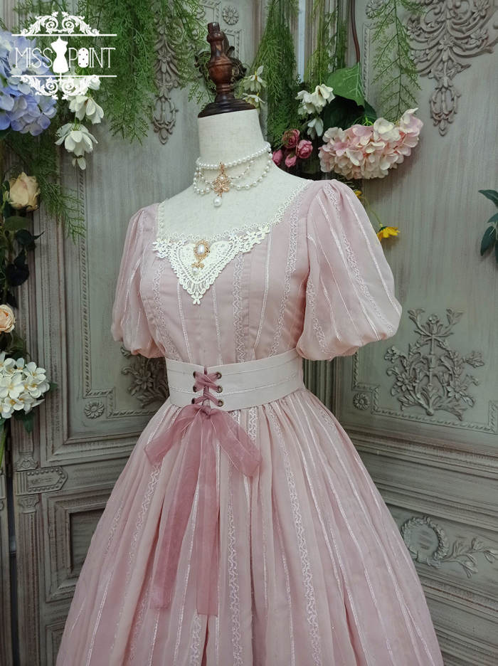 Miss Point ~Tulipa Vintage Lolita OP Short/Long Version -Pre-order