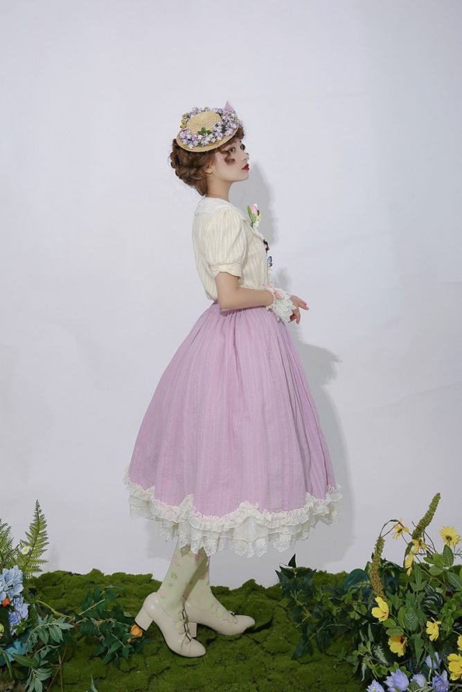 Miss Point ~Tulipa 2.0 Vintage Lolita Skirt -Pre-order