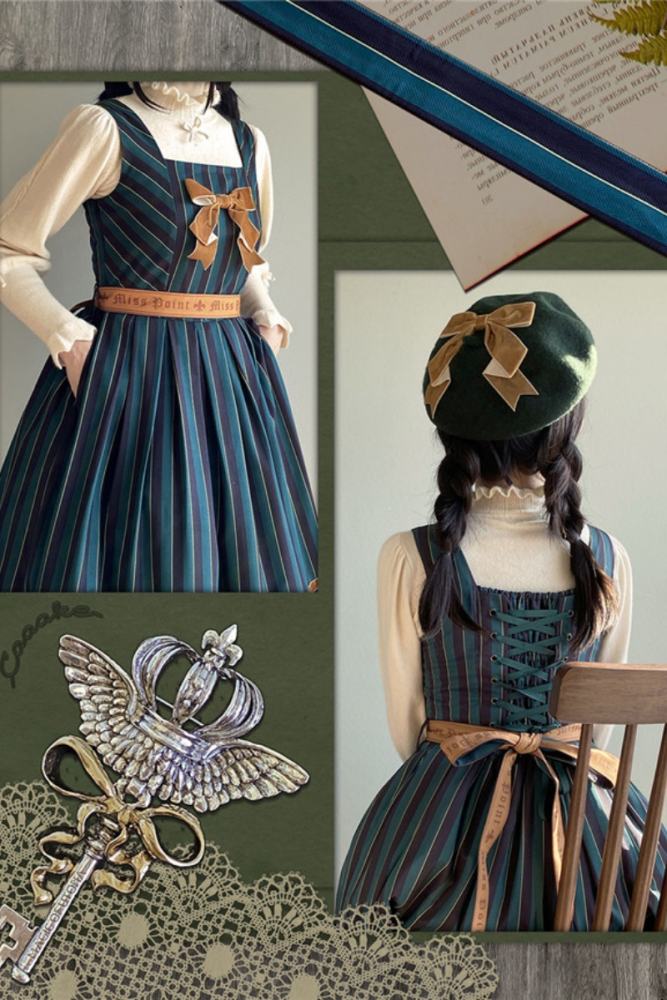 Miss Point ~The Pointe Estate Stripe Lolita JSK