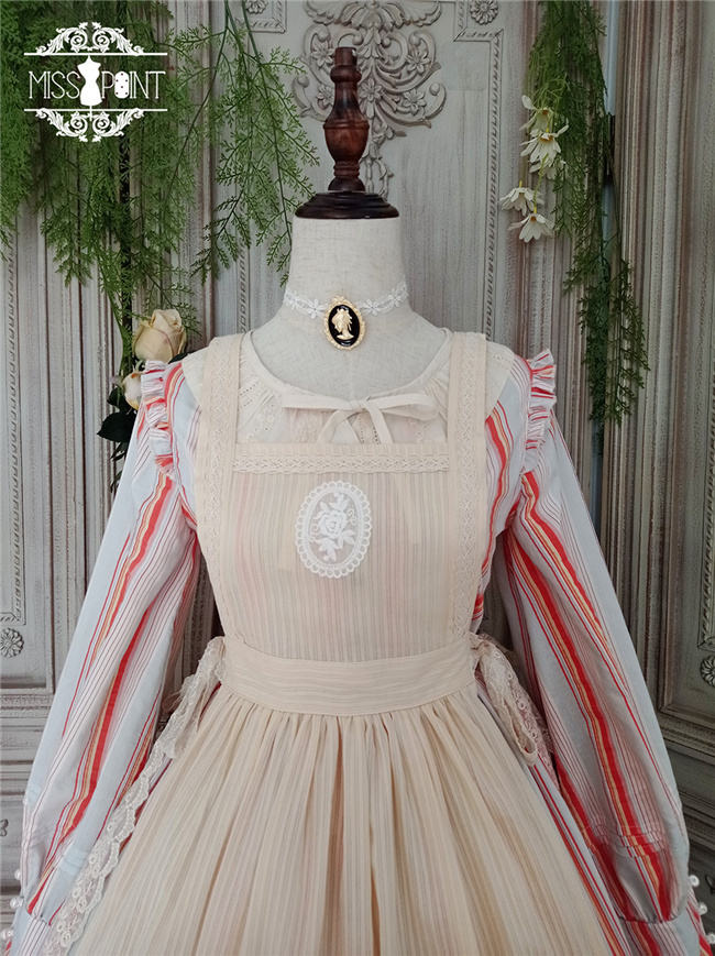 Miss Point ~ Alisa~ Lolita Beige Apron -Pre-order