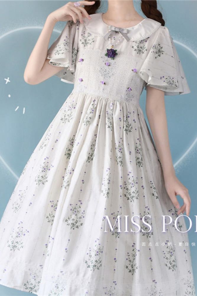 Miss Point ~Happy Summer Dress Daily Wear  Lolita OP Long Version -Pre-order