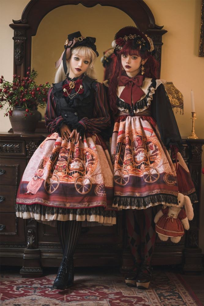 Miss Point ~Freak House Circus Stripe Lolita Blouse