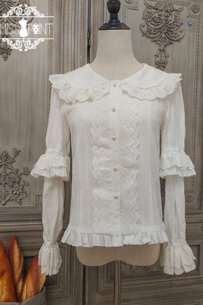 Miss Point ~Chocolate Daily Built-in Lolita Blouse