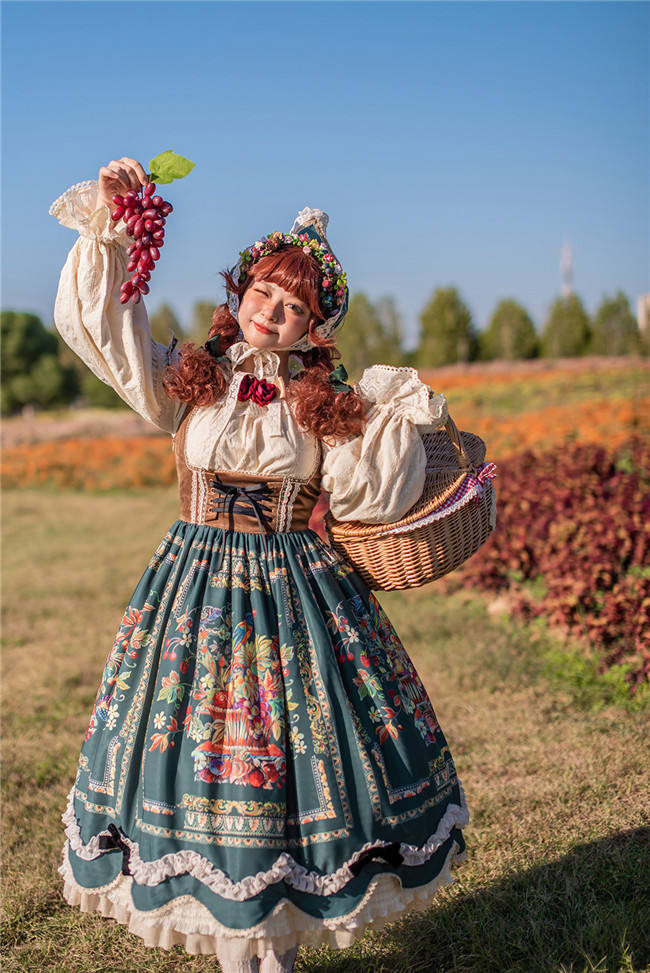 Miss Point ~The Song of Harvest Vintage Corset Lolita JSK