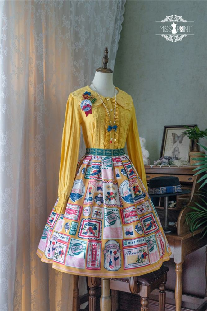 Miss Point ~Roseberry Printed Lolita Skirt
