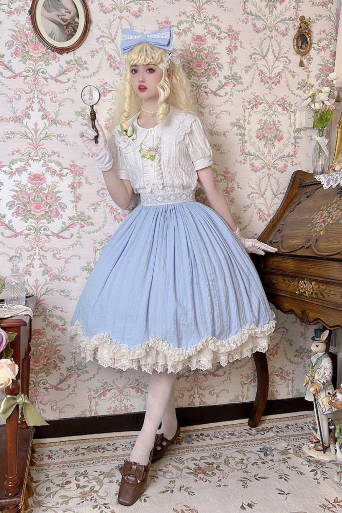 Miss Point ~Tulipa 2.0 Vintage Lolita Skirt -Pre-order