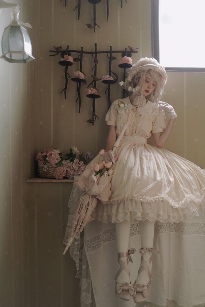 Miss Point ~Tulipa 2.0 Vintage Lolita Skirt -Pre-order