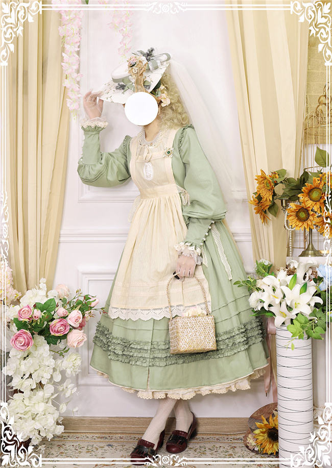 Miss Point ~ Alisa~ Lolita OP Pure Color Maid Version -Pre-order