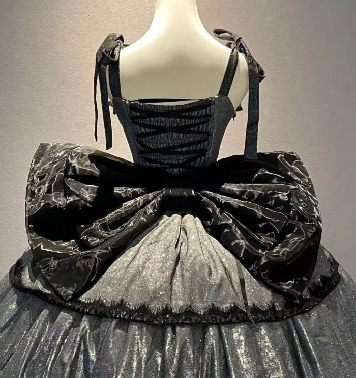 Diamond Honey Milky Way Formal Dress with Large Bow