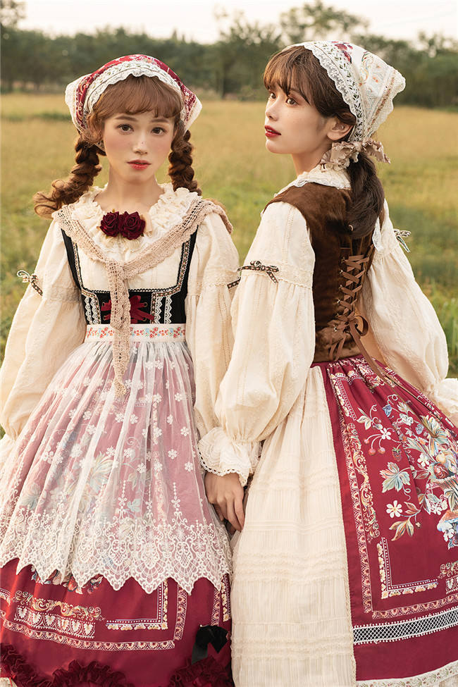 Miss Point ~The Song of Harvest Vintage Skirt -Pre-order