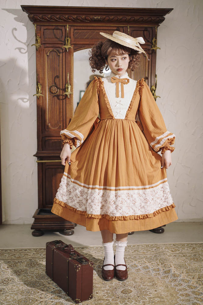 Miss Point ~Margaret Daily Wear Cotton Lolita OP -Pre-order