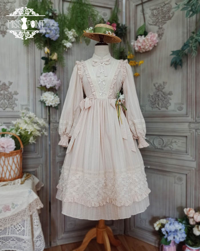 Miss Point ~Margaret Daily Wear Cotton Lolita OP -Pre-order