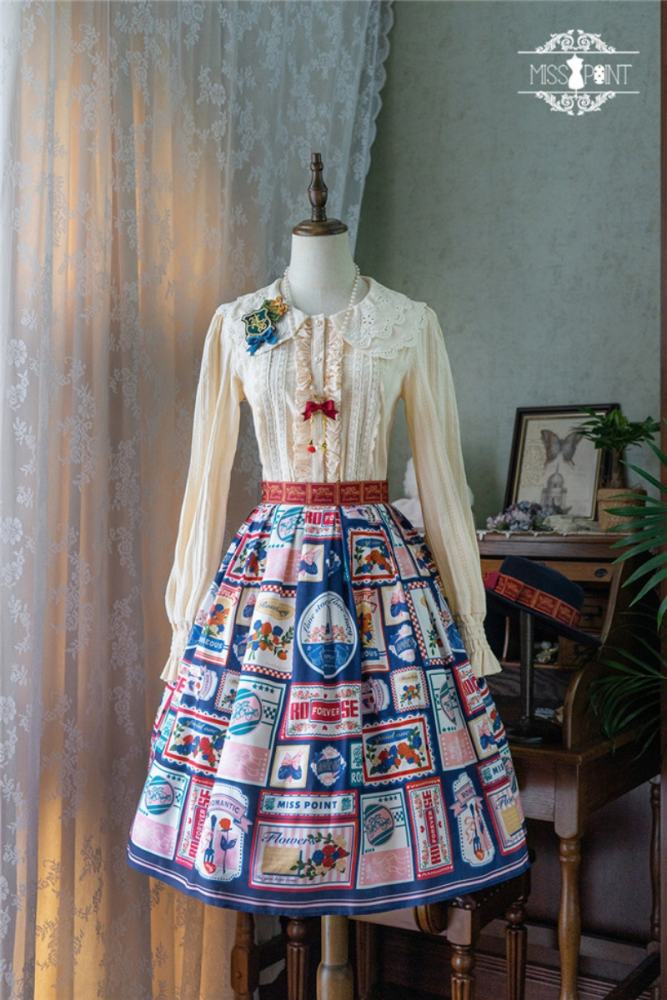 Miss Point ~Roseberry Printed Lolita Skirt