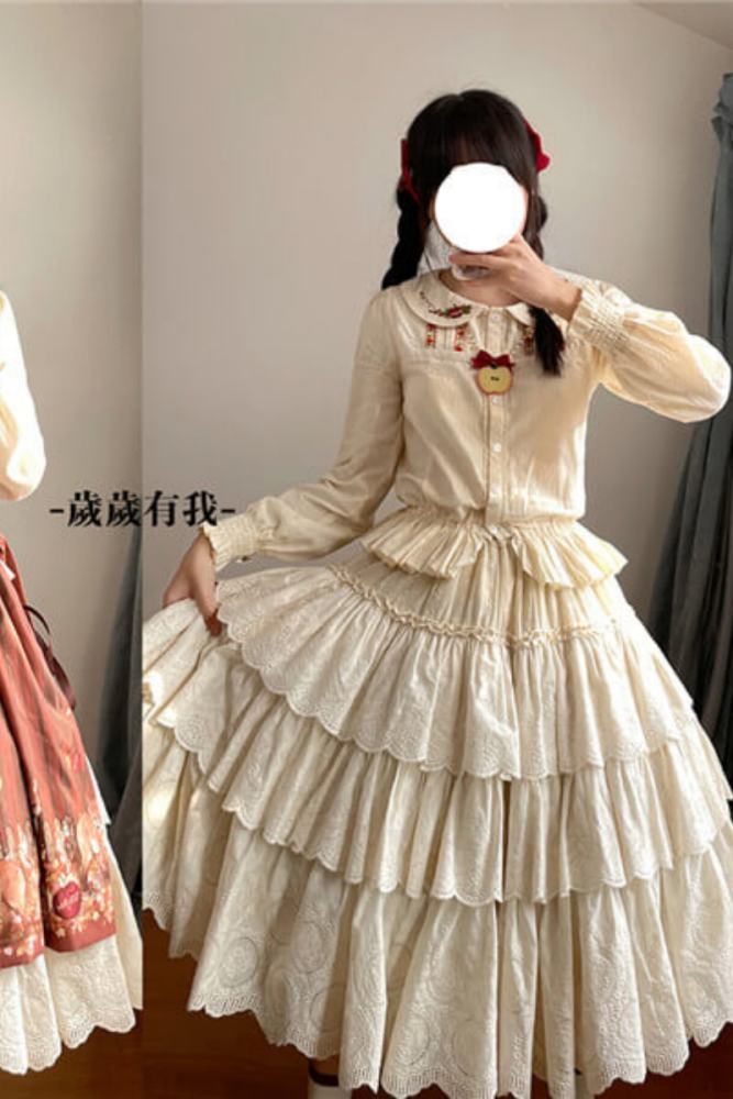 Miss Point ~Little Fox in Wood Cotton Lolita Underskirt