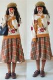 Miss Point ~Little Fox in Woods Mori Girl Elegant Plaid Skirt