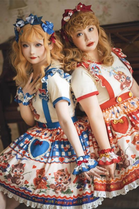 Miss Point Sweet Kitty Lolita Salopette