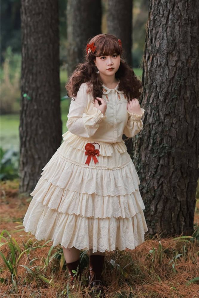 Miss Point ~Little Fox in Wood Cotton Lolita Underskirt