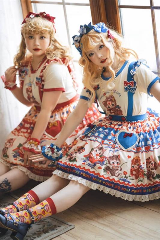 Miss Point Sweet Kitty Lolita Salopette
