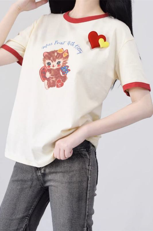 Miss Point Sweet Kitty T-shirt