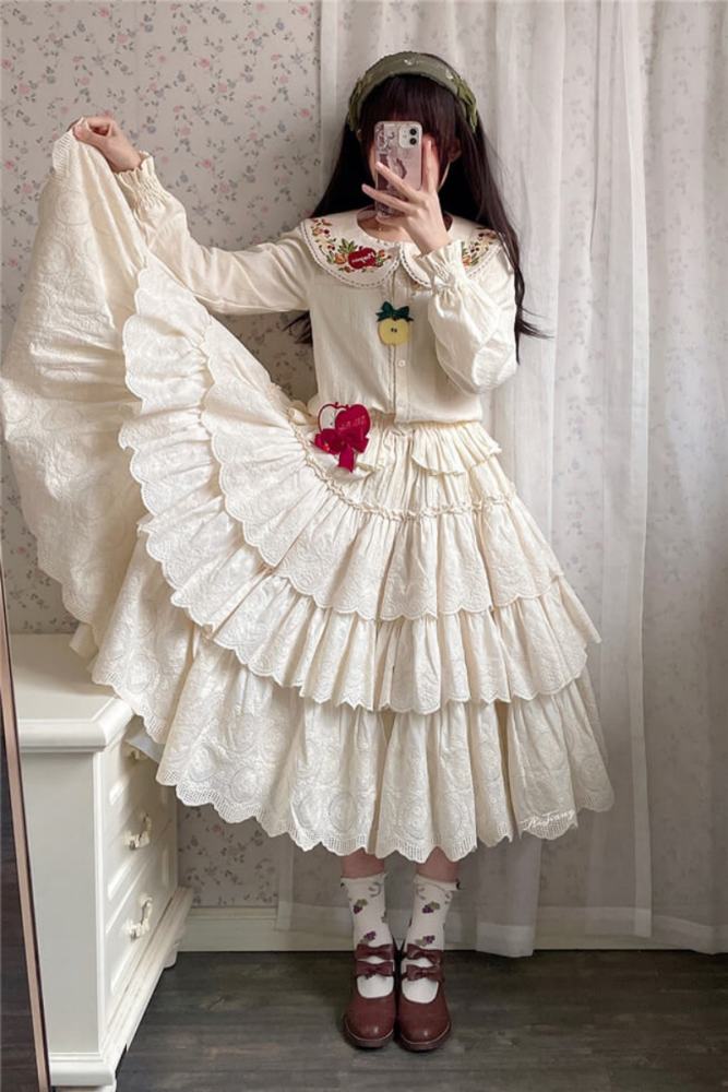 Miss Point ~Little Fox in Wood Cotton Lolita Underskirt