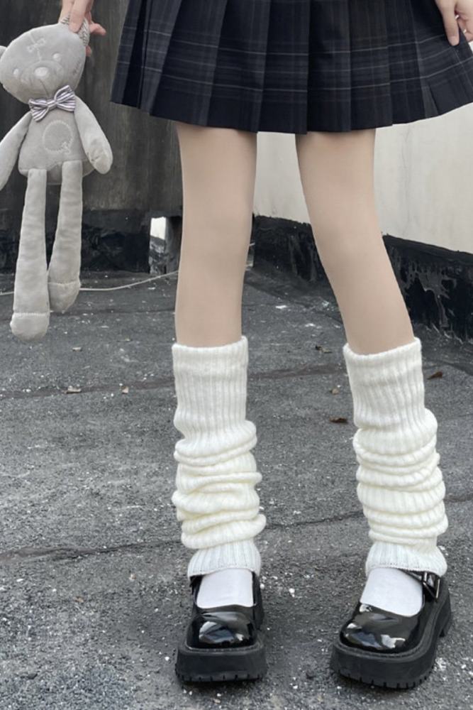 Hua Nai Cat Warm Slouchy Knee High Socks