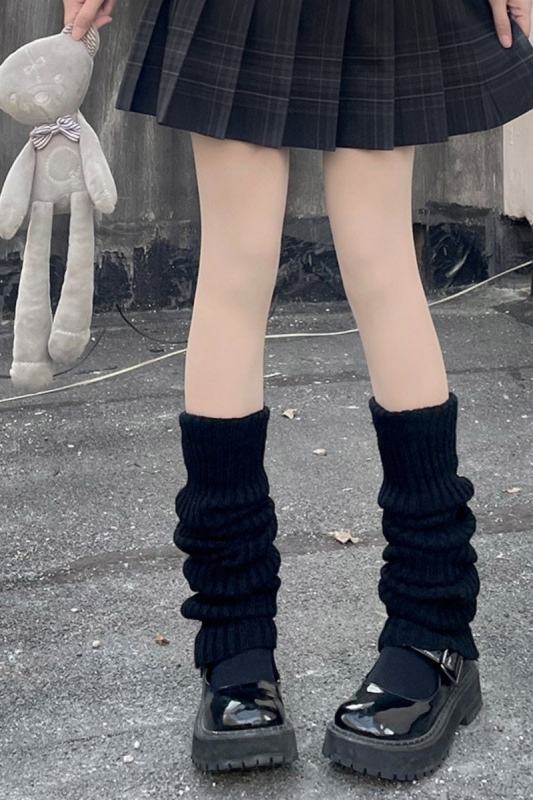 Hua Nai Cat Warm Slouchy Knee High Socks