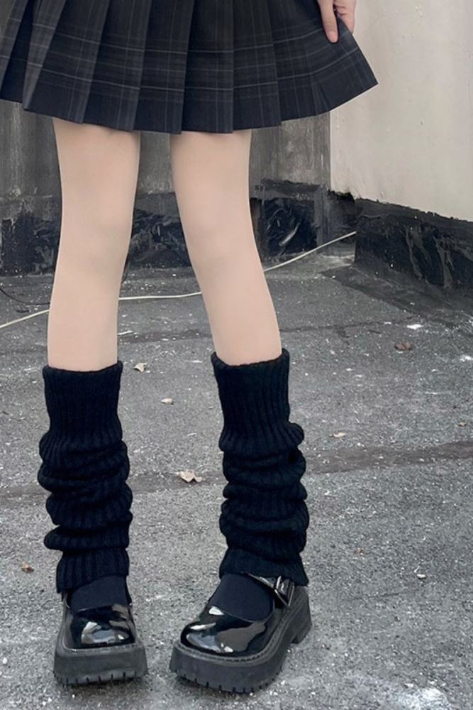 Hua Nai Cat Warm Slouchy Knee High Socks