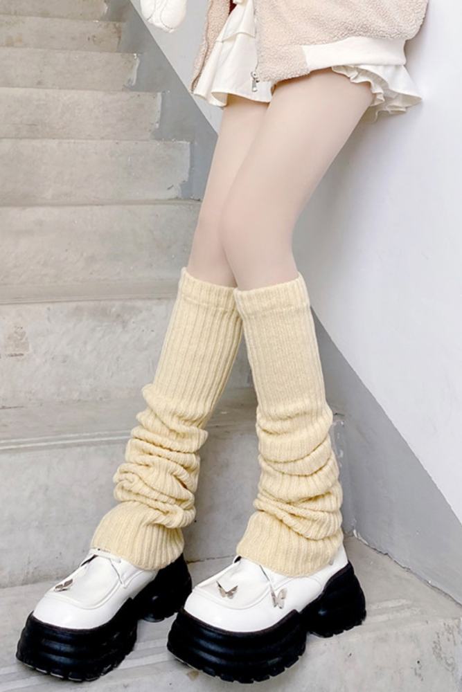 Hua Nai Cat Warm Slouchy Knee High Socks