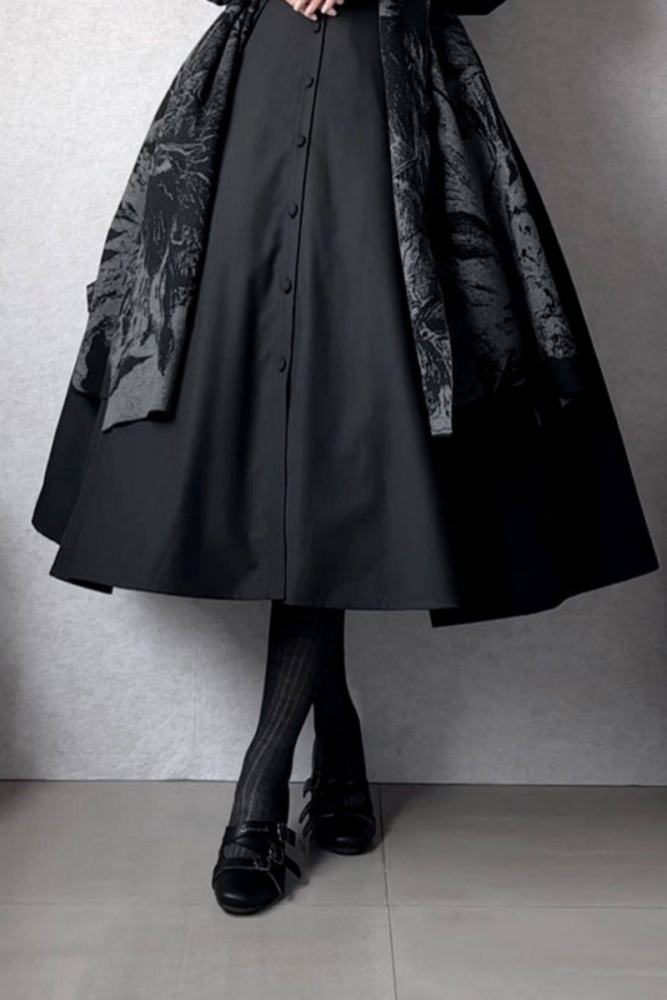Forest Song ~Astraya~ Slimming Cut Gothic Black OP Dress